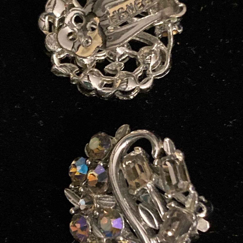 Lisner Rhinestone & Baguette, Clip-On Earrings - Picture 8 of 8